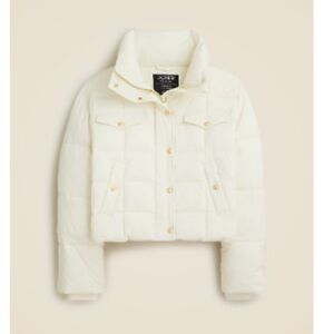J. Crew Cream Puffer Jacket